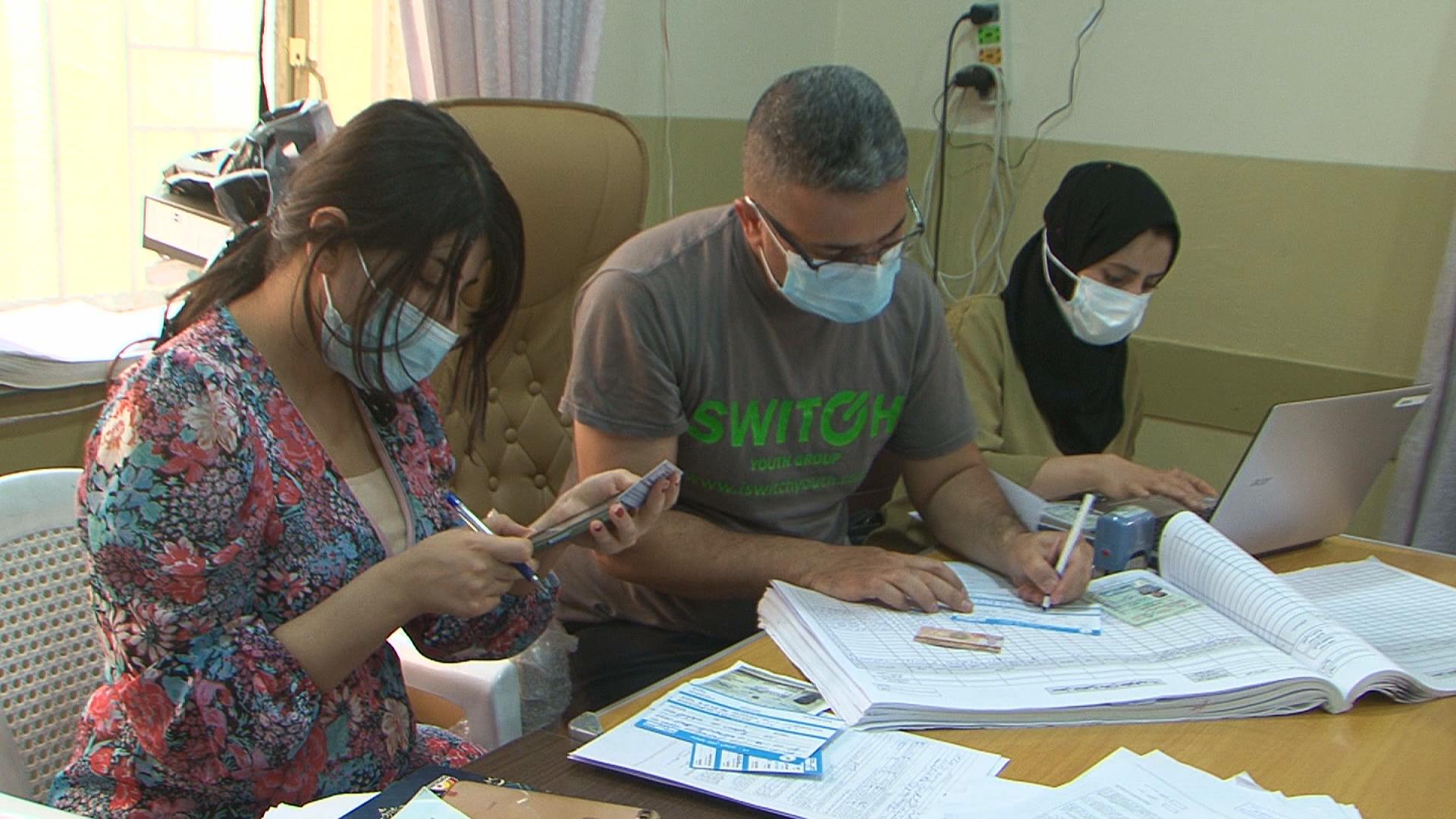 دوو ناوەندی نوێی کوتان بە ڤاکسین لە چەمچەماڵ و تەکیە کرانەوە