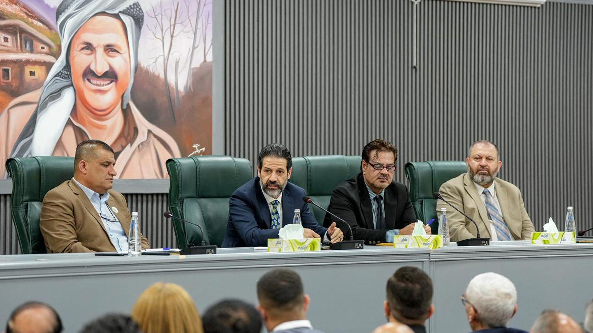 قوباد تاڵەبانی لەگەڵ هونەرمەندانی کەرکوک کۆبووەوە