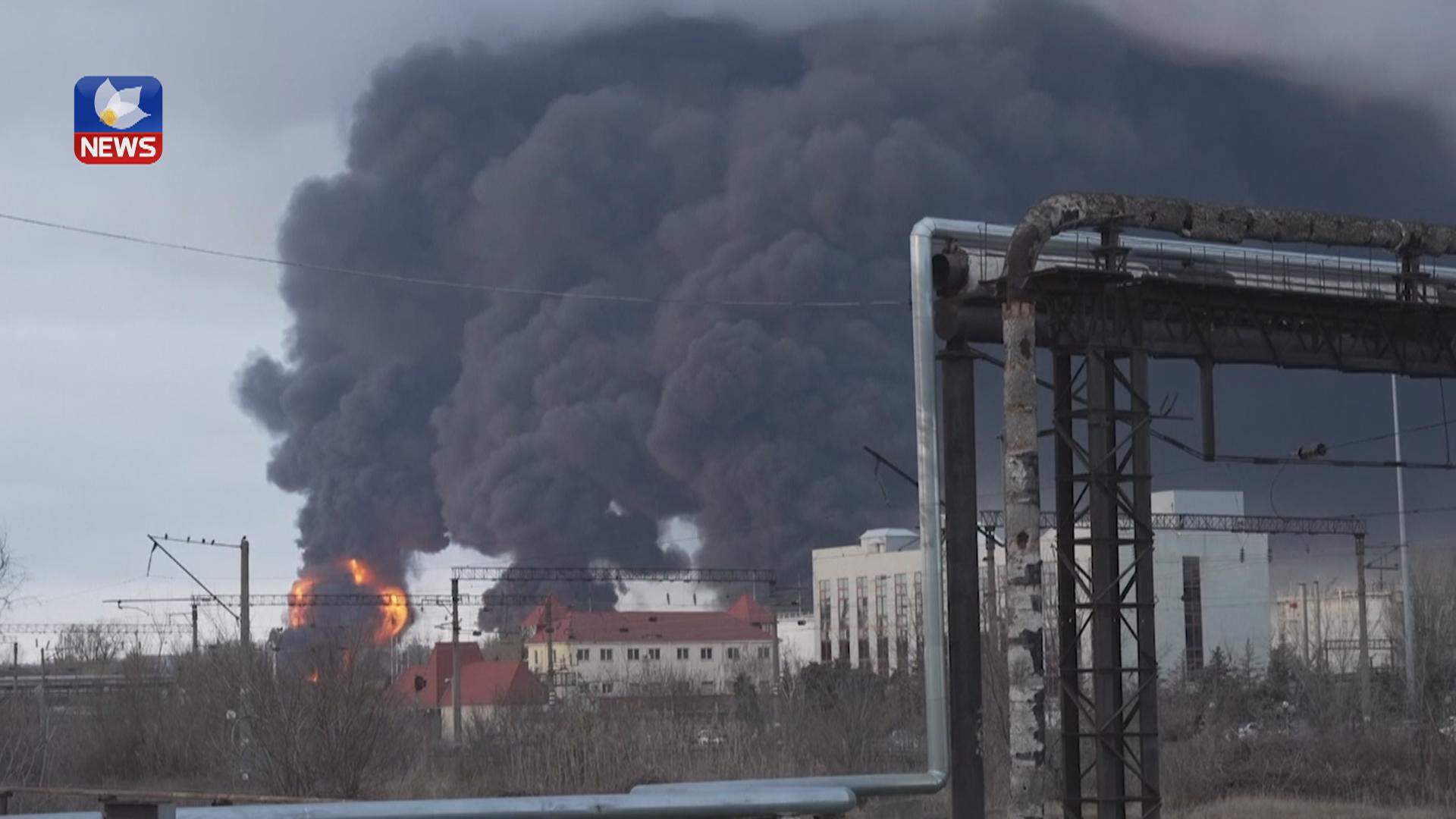 روسیا سێ کۆگای سوتەمەنی لە ئۆدێسا بۆردومان دەکات