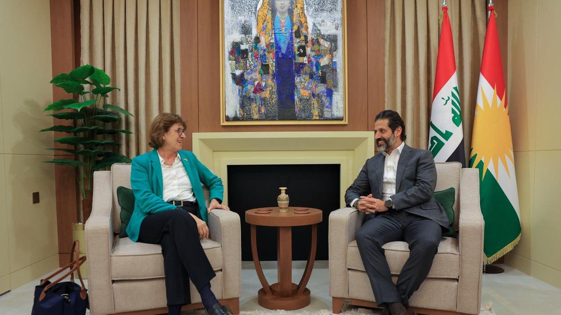 قوباد تاڵەبانی لەگەڵ وەفدێکی باڵای ئابوری ئەڵمانیا کۆبووەوە