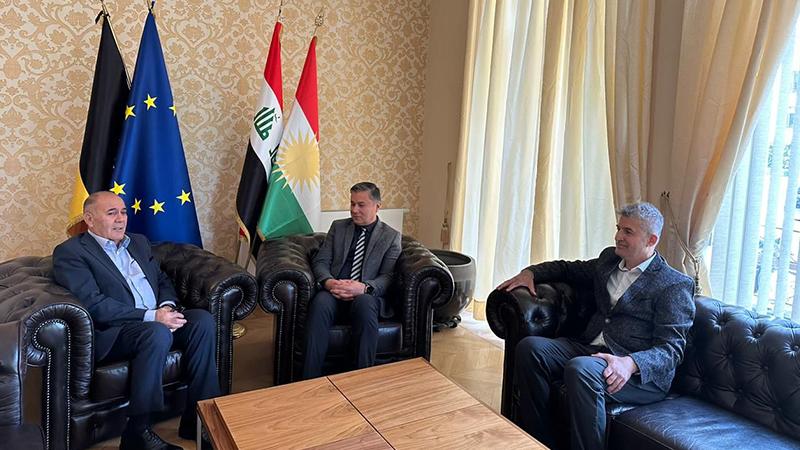 سەعدی ئەحمەد پیرە و وەفدی یاوەری لە بڕۆکسل سەردانی نوێنەرایەتی حکومەتی ھەرێمیان کرد