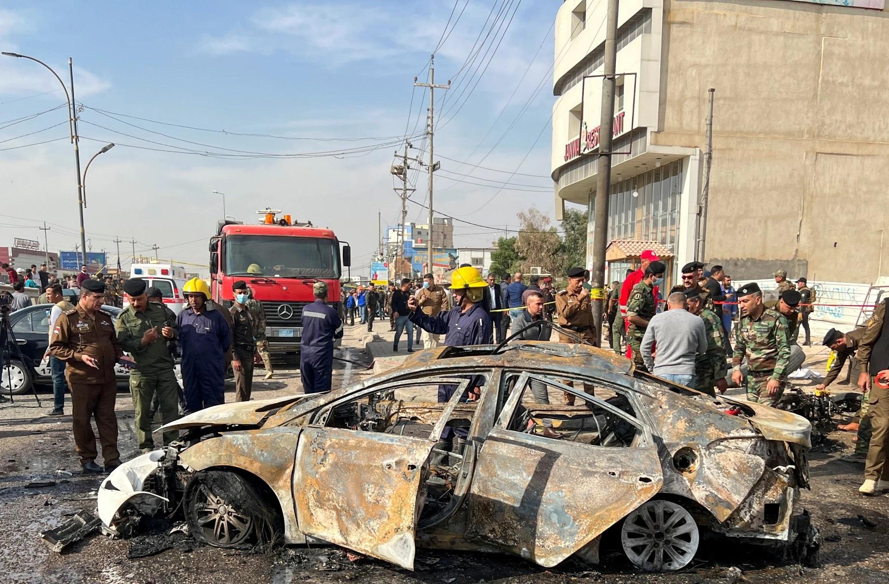 لە سلێمانی ئۆتۆمبێلێک تەقییەوە و کەسێک برینداربوو