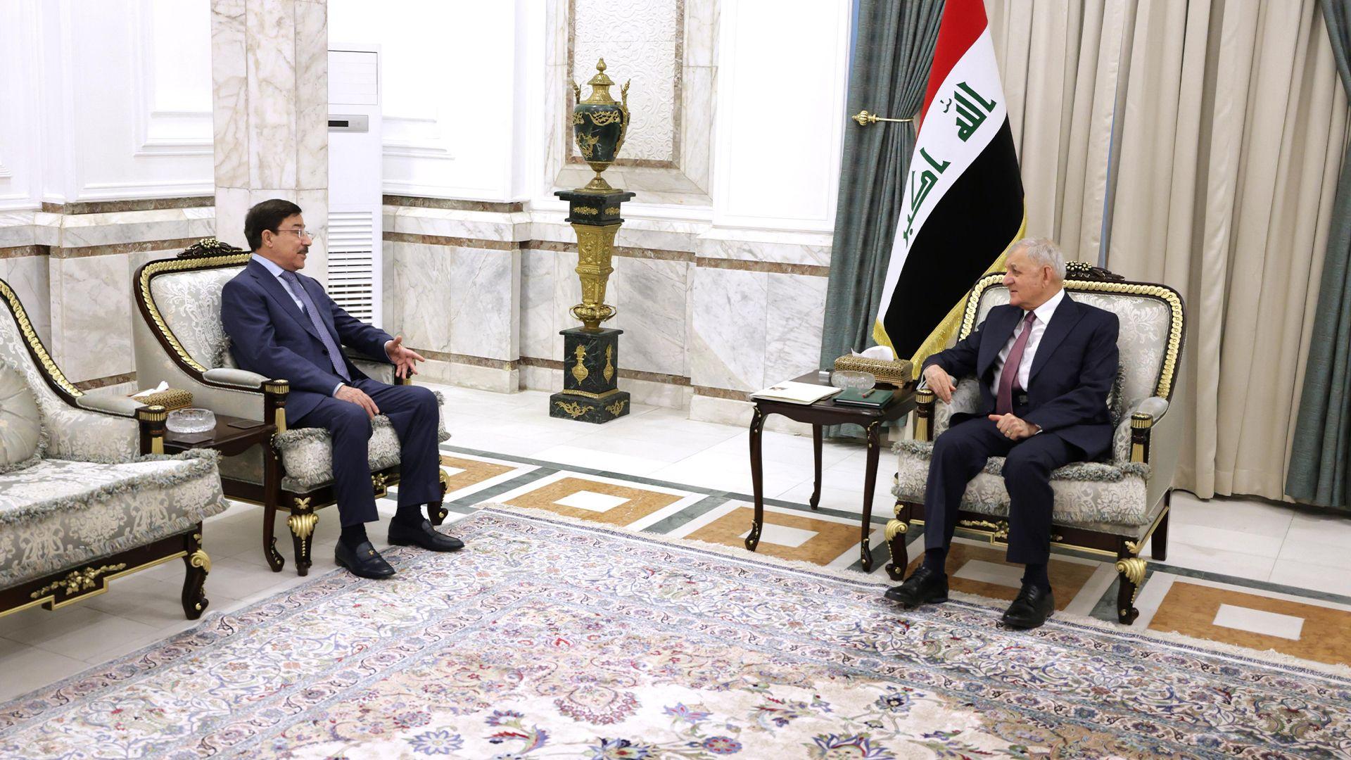 سەرۆک کۆمار پێشوازی لە پارێزگاری بانکی ناوەندی کرد