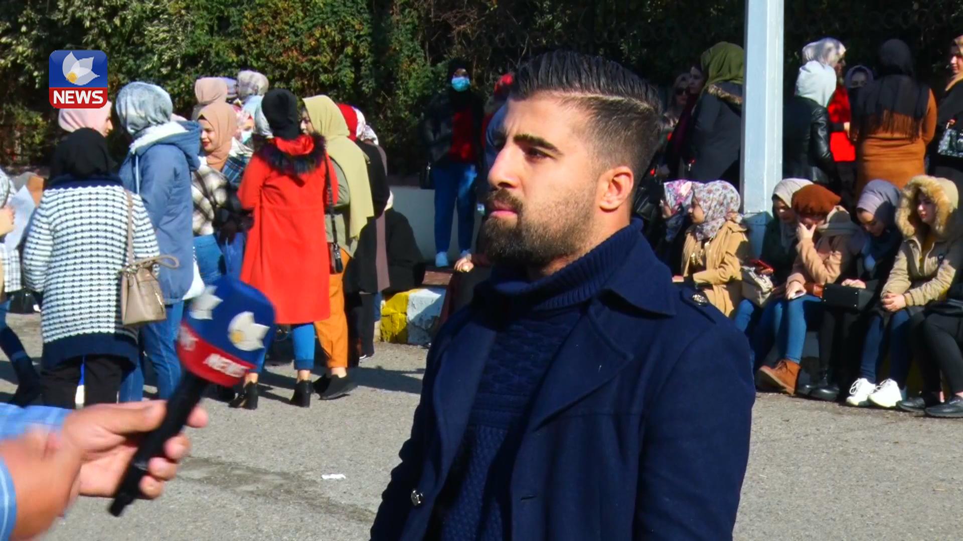 ژمارەیەک دەرچووی زانکۆ لە کەرکوک گردبوونەوە