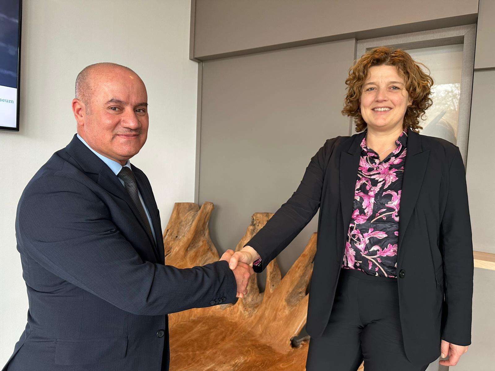 وەفدی یەکێتی و جێگری سەرۆکی پارتی چەپی سەوزی ھۆڵەندی کۆبوونەوە