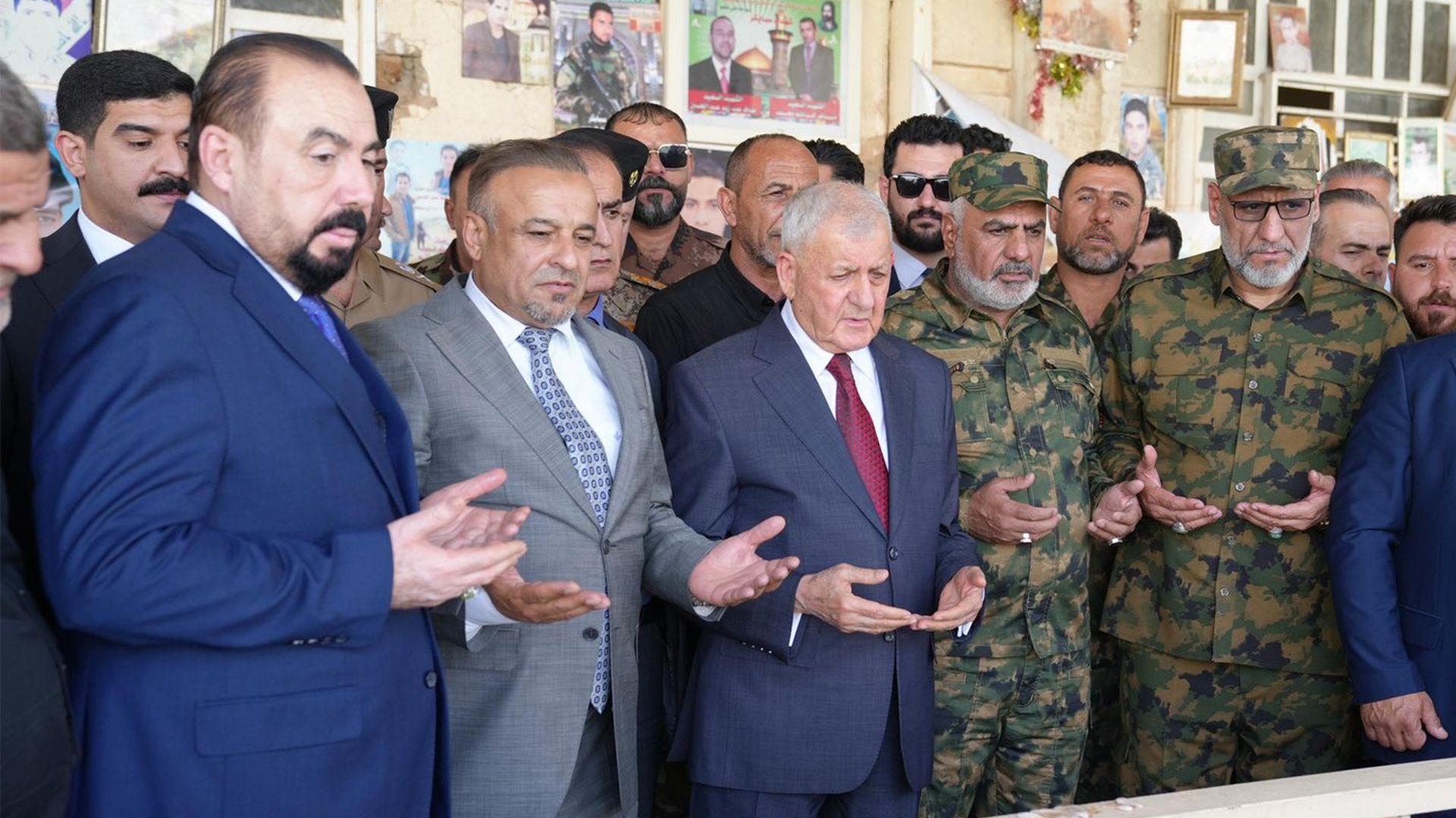 سەرۆک کۆمار سەردانی شوێنی کۆمەڵکوژی سپایکەر دەکات