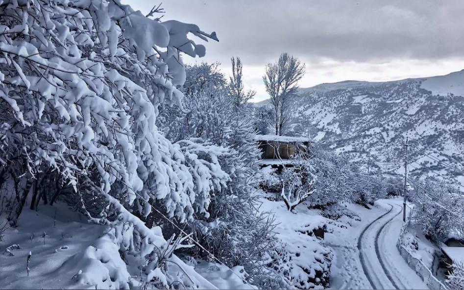 بەهۆی بارینی بەفرەوە ئاستەنگی هاتوچۆ لە باكوری كوردستان دروستبووە 