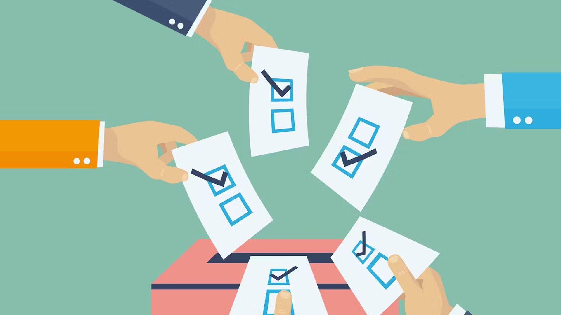 "چون بۆ دەنگدان و هەڵبژاردنى کاندیدى دڵخوازت هاوکار دەبێت بۆ باشترکردنى تەندروستیت"