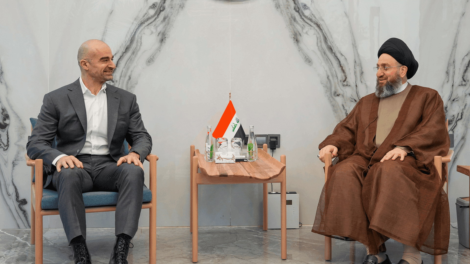 بافڵ جەلال تاڵەبانی و عەممار حەکیم کۆبوونەوە