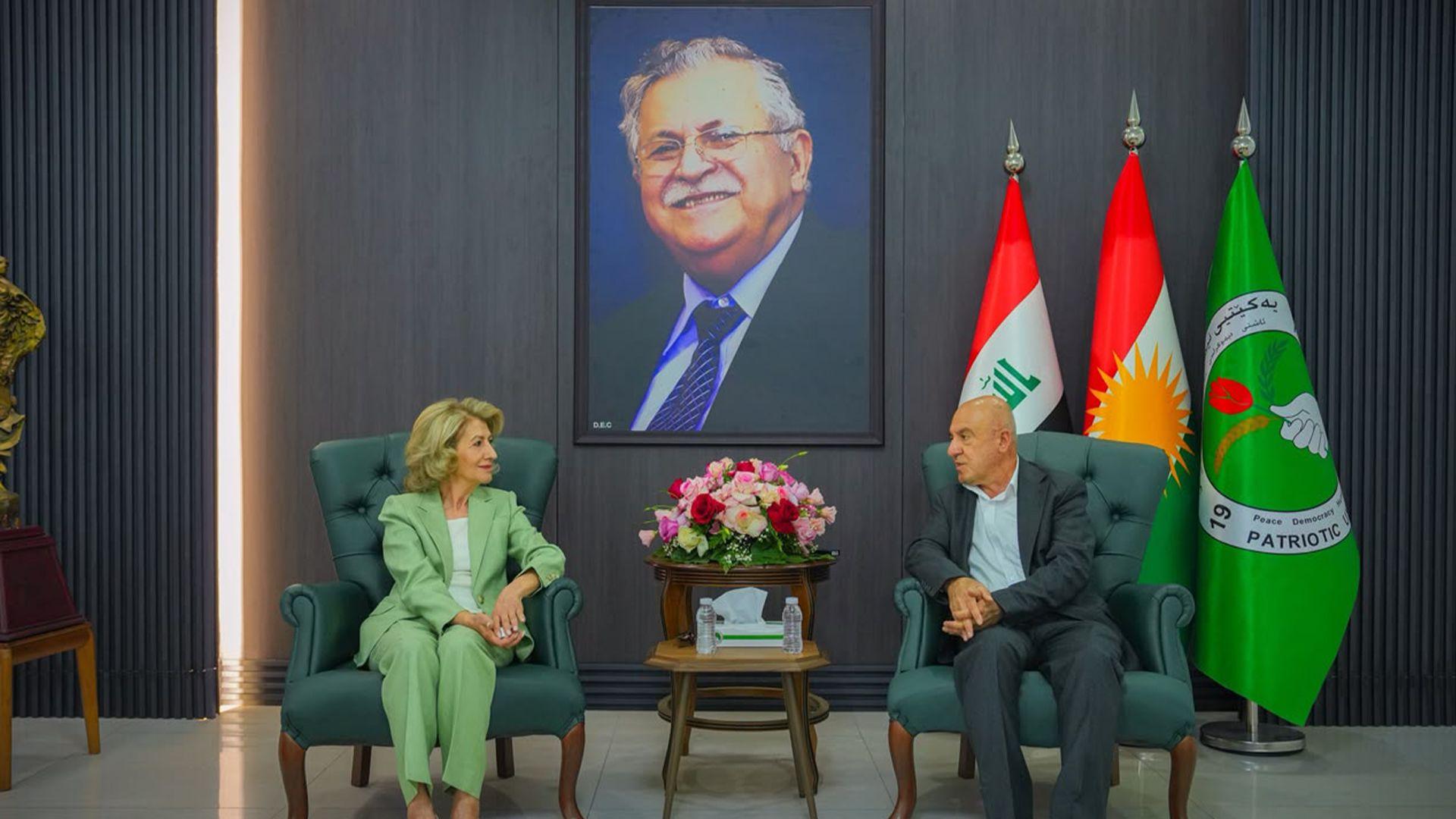 شاناز ئیبراهیم ئەحمەد سەردانی مەڵبەندی یەکی رێکخستنی سلێمانی کرد 