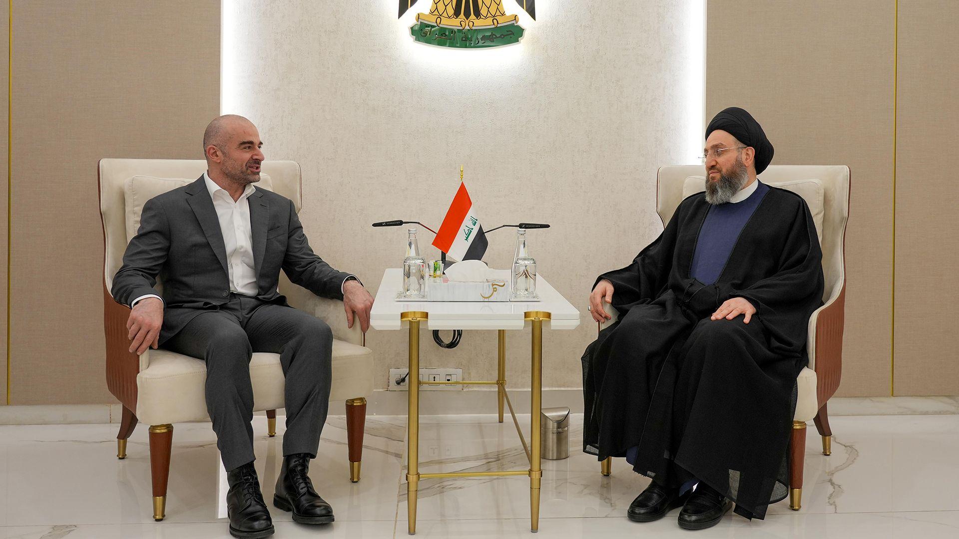 بافڵ جەلال تاڵەبانی و عەممار حەکیم کۆبوونەوە