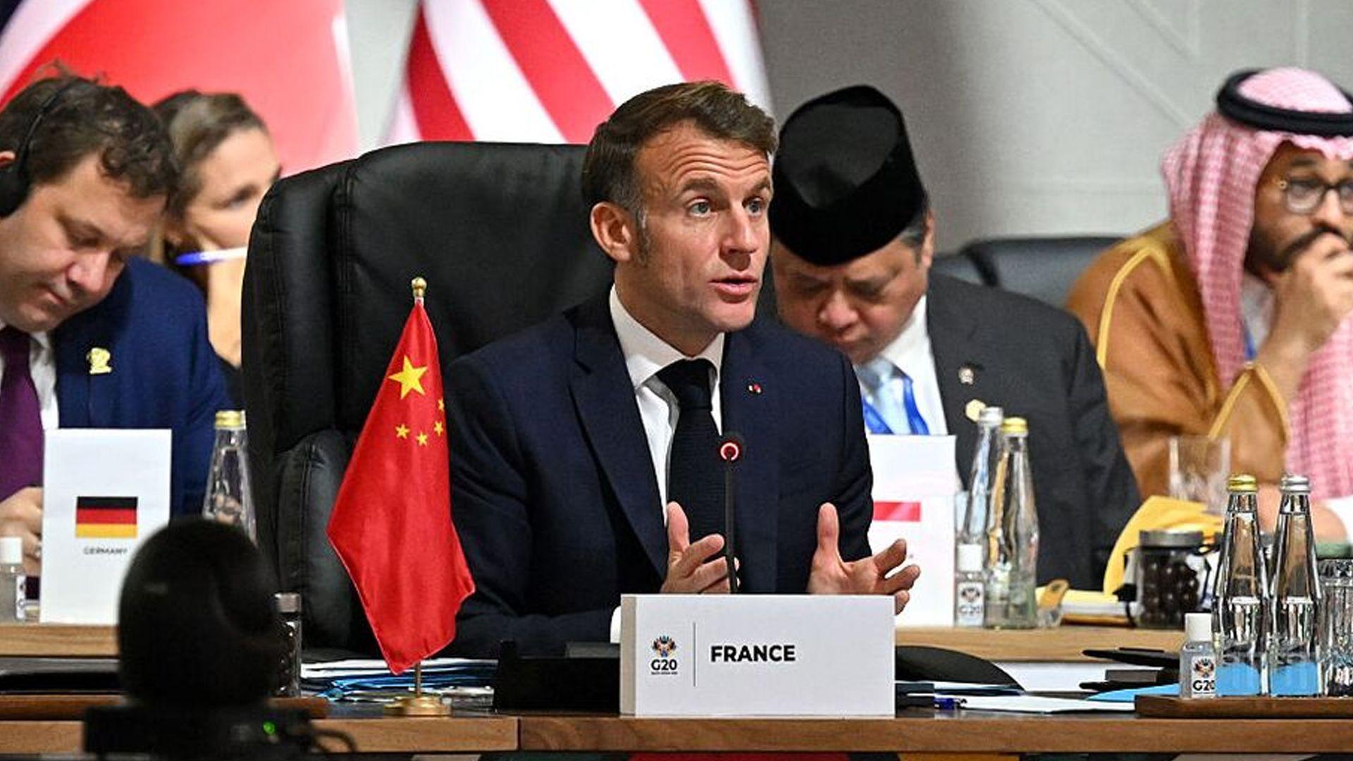 ماکرۆن بۆ گروپی G-20: چیتر ناتوانین لەسەر ئەم مێزە کێشەکان چارەسەر بکەین