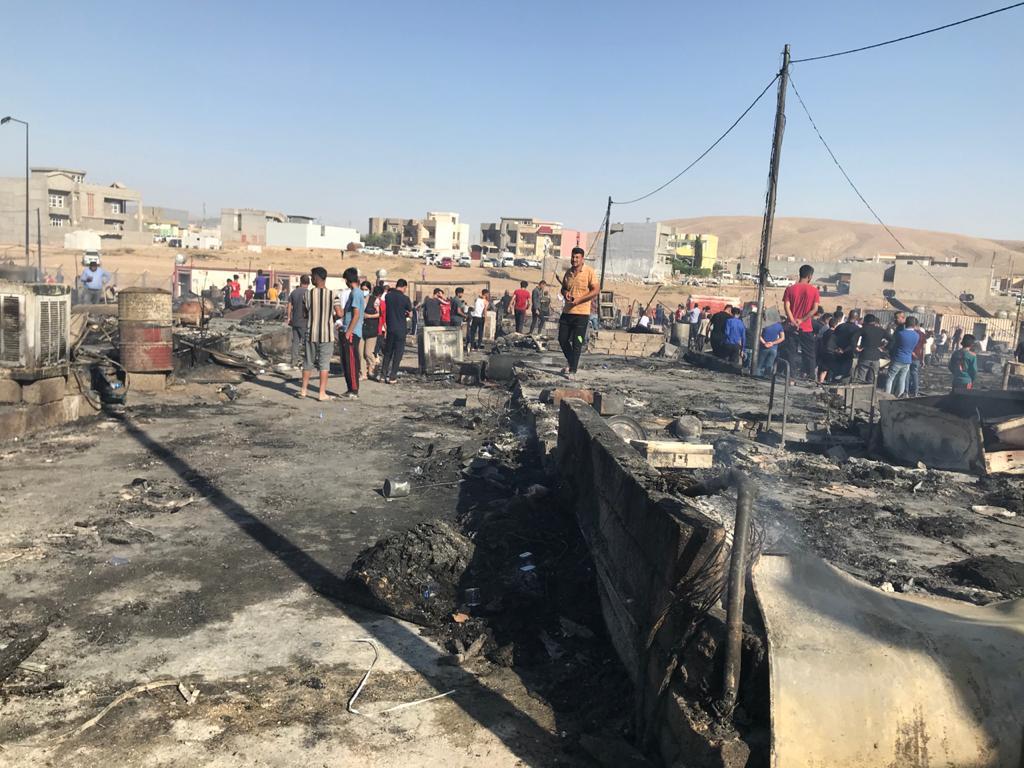 پەرلەمان لەسەر ئاگرەکەی کەمپی ئاوارەکانی شاریا هاتە دەنگ