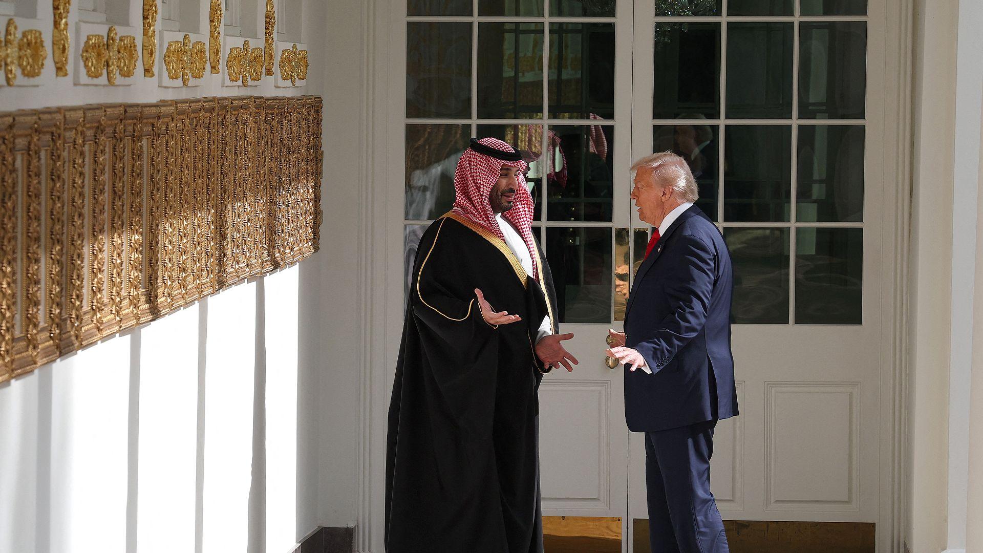 ترەمپ: سوپاسی سعودیە دەکەم کە بە بەهای 600 ملیار دۆلار وەبەرهێنانی لە ئەمریکا کردوە و هیوادارم بگاتە یەک ترلیۆن دۆلار