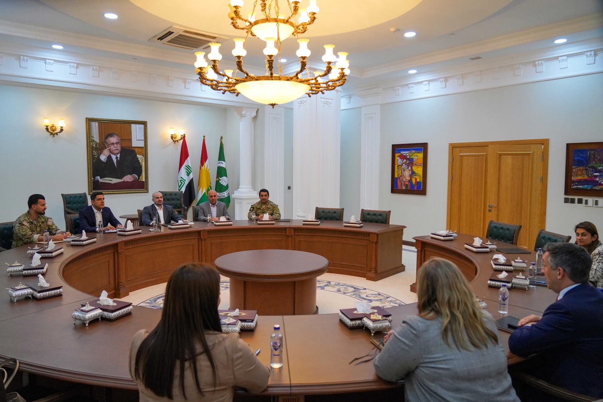 PUK President receives top US envoy to North East Syria