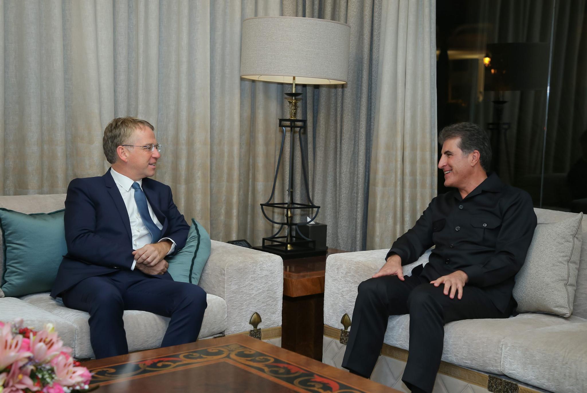 سەرۆکی ھەرێمی کوردستان لەگەڵ راوێژکاری سەرۆکی فەرەنسا کۆبووەوە