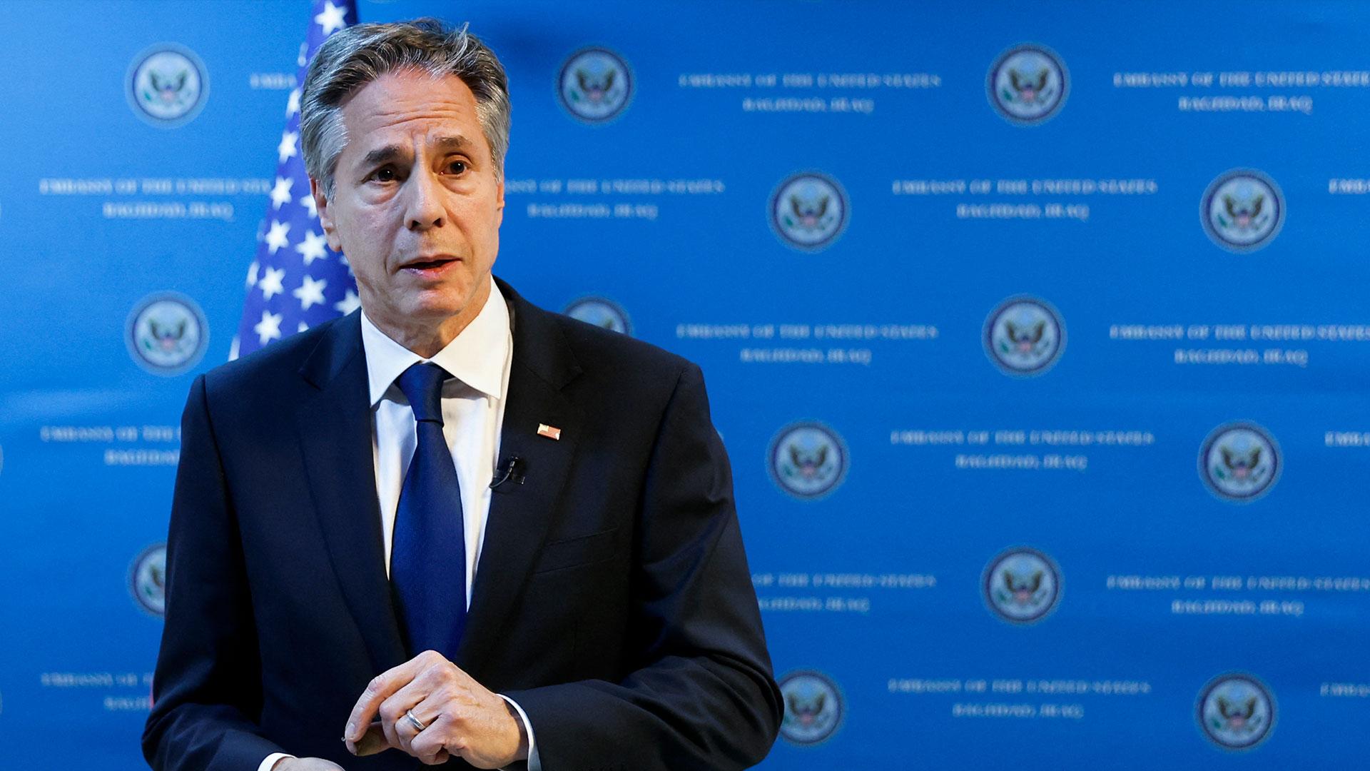 بلینکن: وەڵامی ھەر ھەڕەشەیەک دەدەینەوە بکرێتەسەر بەرژەوەندییەکانمان