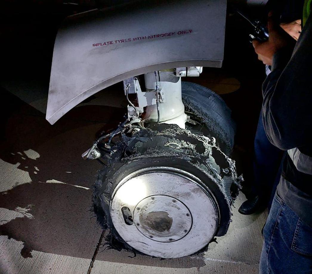 تەقینی تایەی فڕۆکەیەک گەشتەکانی فڕۆکەخانەی نێودەوڵەتی بەغدادی راگرت