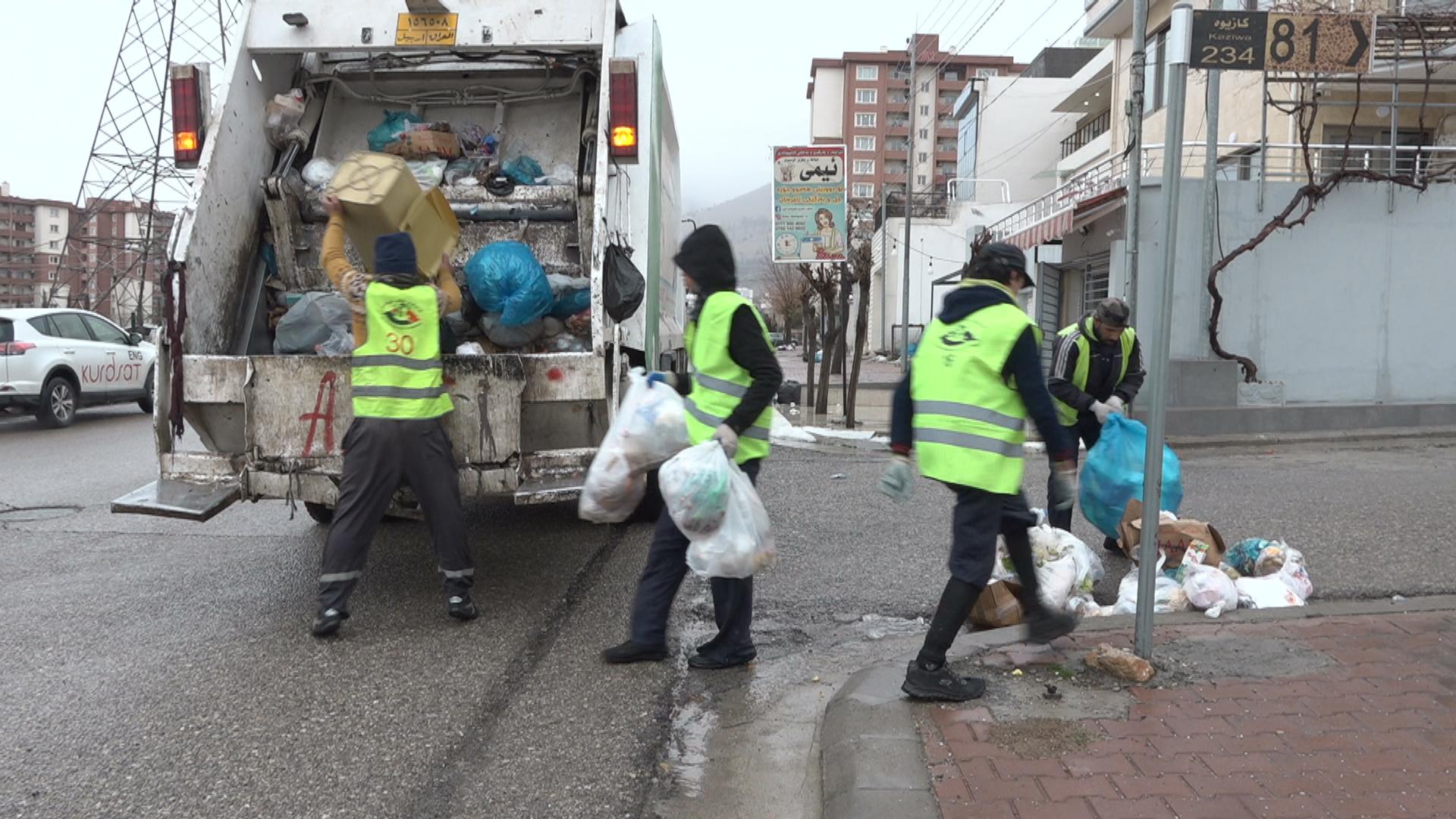 کێشەی کۆمپانیاکانی کۆکردنەوەی خۆڵ و خاشاکی لەسلێمانی چارەسەرکرا
