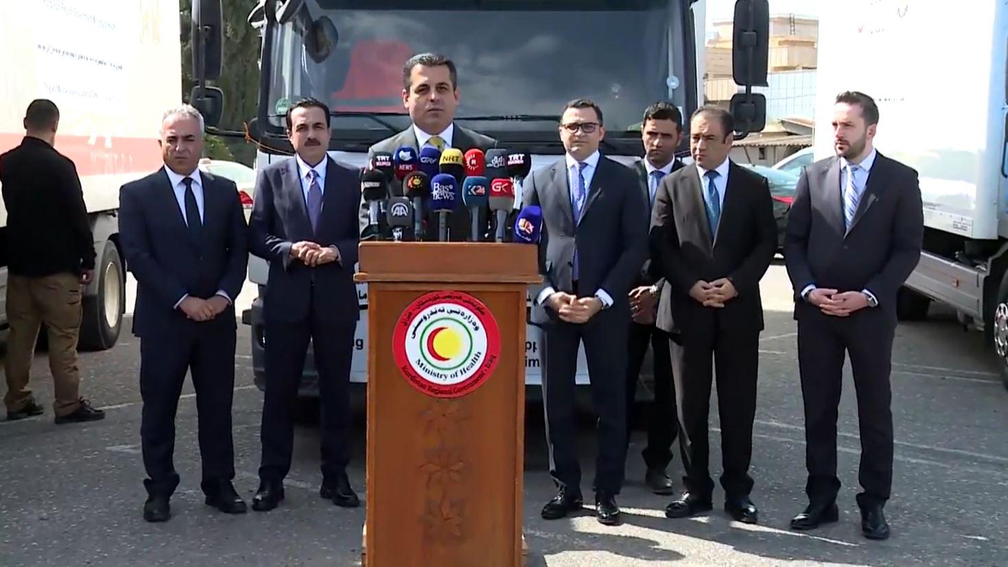 KRG sends 50 tons of medical relief to earthquake victims in Turkey