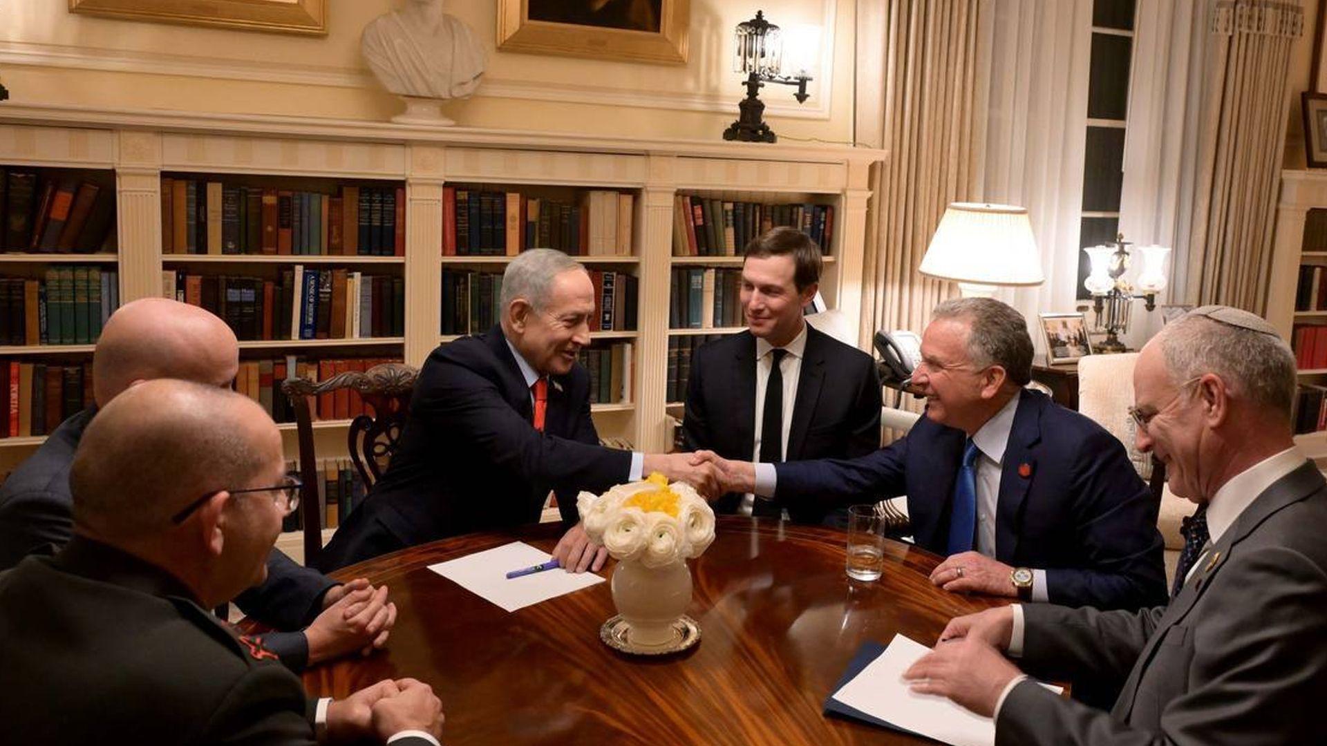 بنیامین ناتانیاهۆ، سەرۆک، گەیشتە واشنتۆن بۆ کۆبونەوە لەگەڵ دۆناڵد ترەمپ