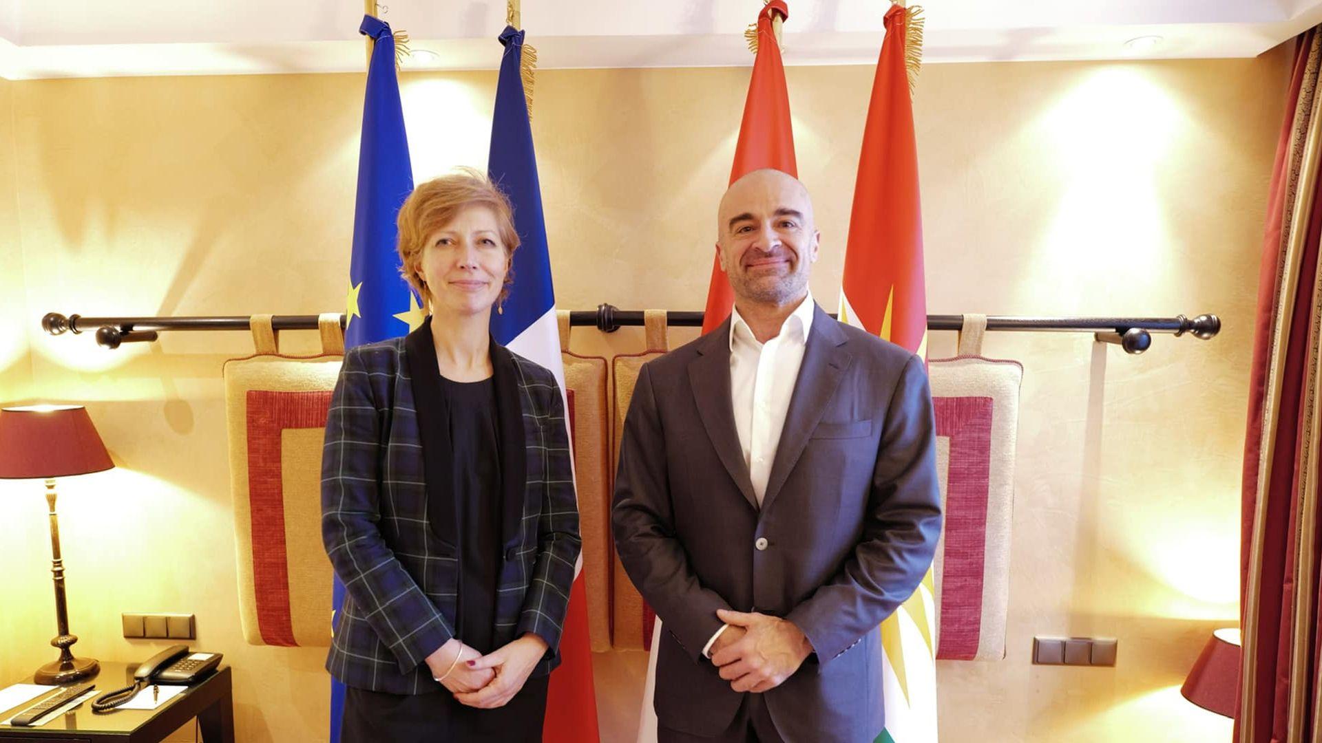 سەرۆک بافڵ بۆ راوێژکاری ئیمانوێل ماکرۆن سەرۆکی فەرەنسا: فراوانکردنی هاریکاریی و هەماهەنگییە سەربازییەکان دەرفەتێکی باشە بۆ کۆنتڕۆڵکردنی جموجۆڵی پاشماوەکانی داعش