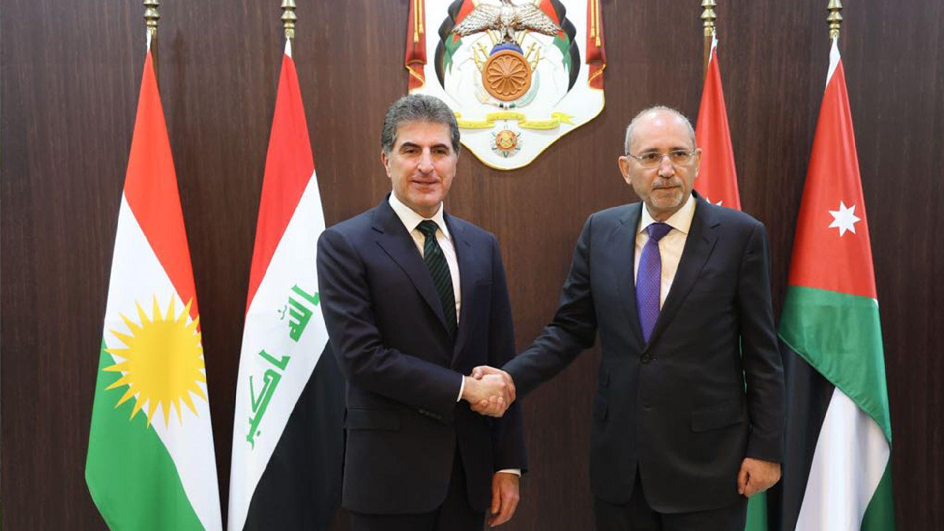 نێچیرڤان بارزانی و وەزیری دەرەوەی ئوردن کۆبونەوە