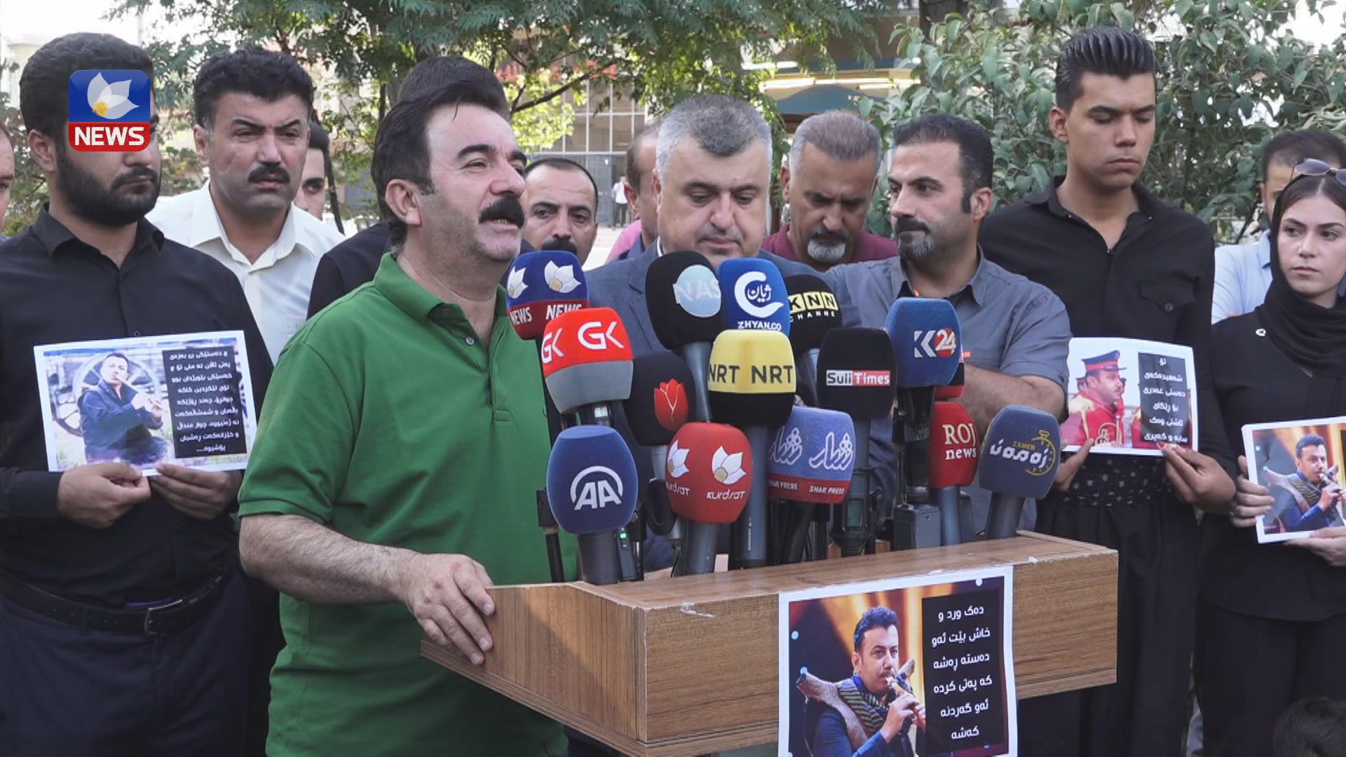 هونەرمەندان داوای ئاشكرا كردنی  بكوژانی جوانڕۆی باڵەبان دەكەن  