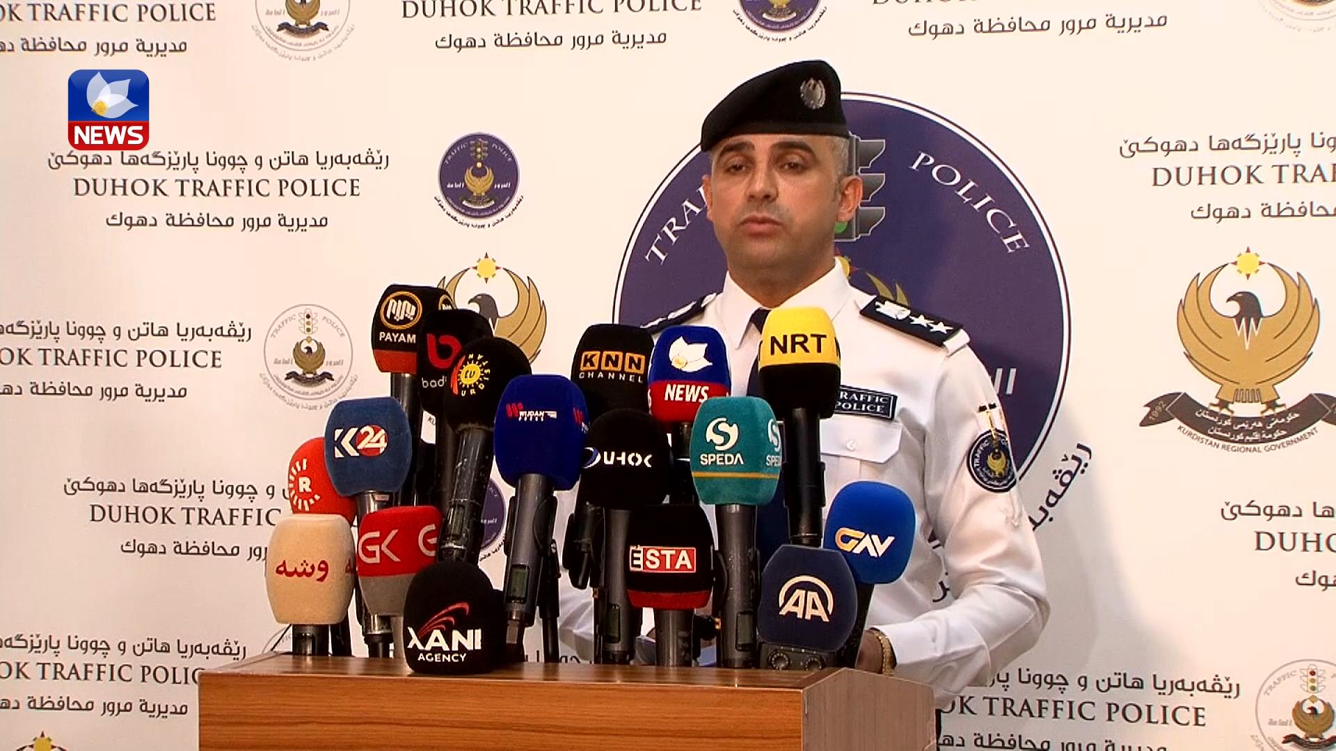 لە دھۆک لە ماوەی شەش مانگدا ٣٨٣ رووداوی ھاتوچۆ روویانداوە 