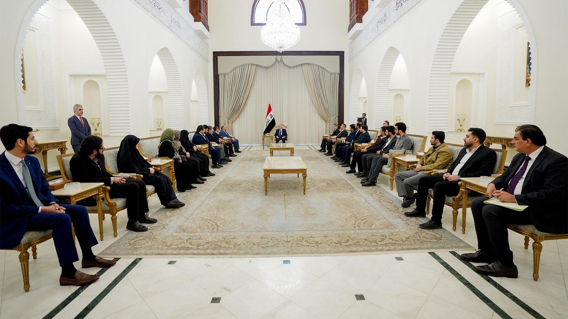 سەرۆک کۆمار: عیراق پشتگیری لەو هەوڵانە دەکات کە ئامانجیان بەرقەرارکردنی ئاسایش و سەقامگیرییە