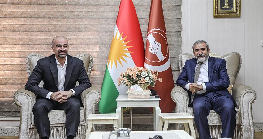 بافڵ تاڵەبانی و سەلاحەدین محەمەد بەھائەدین کۆبوونەوە