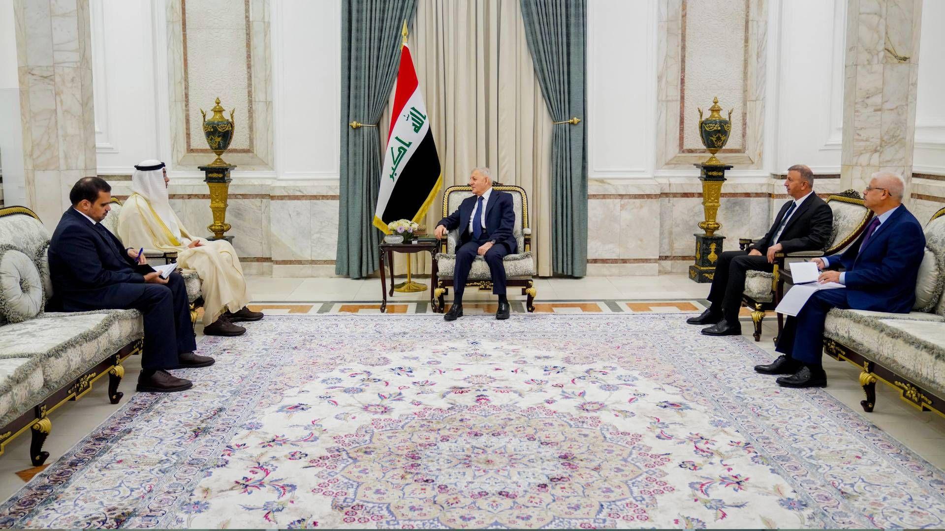 سەرۆک کۆمار: پەیوەندییەکانی عیراق و کوەیت بەهێزبکرێن 