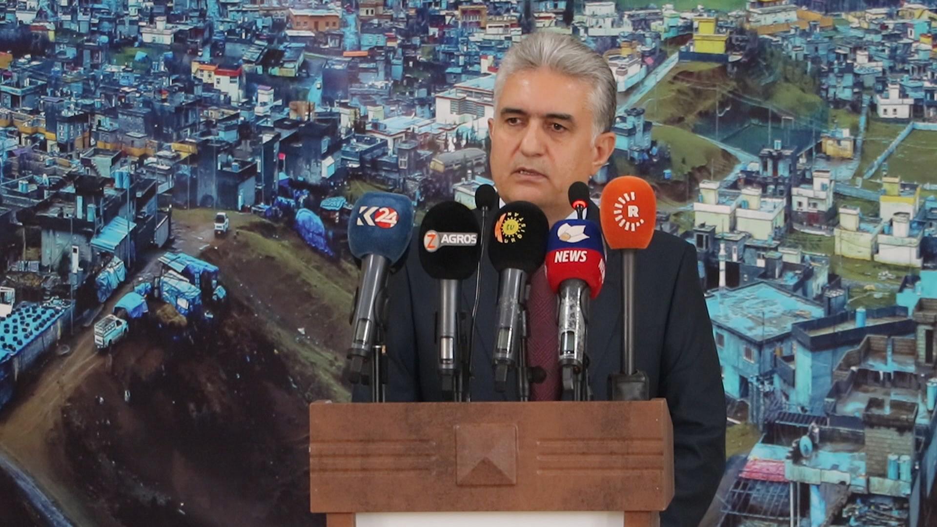 وەزیری ناوخۆ: داوا دەکەین وڵاتانی دراوسێ کێشەکانیان نەھێننە ناو خاکی ھەرێم