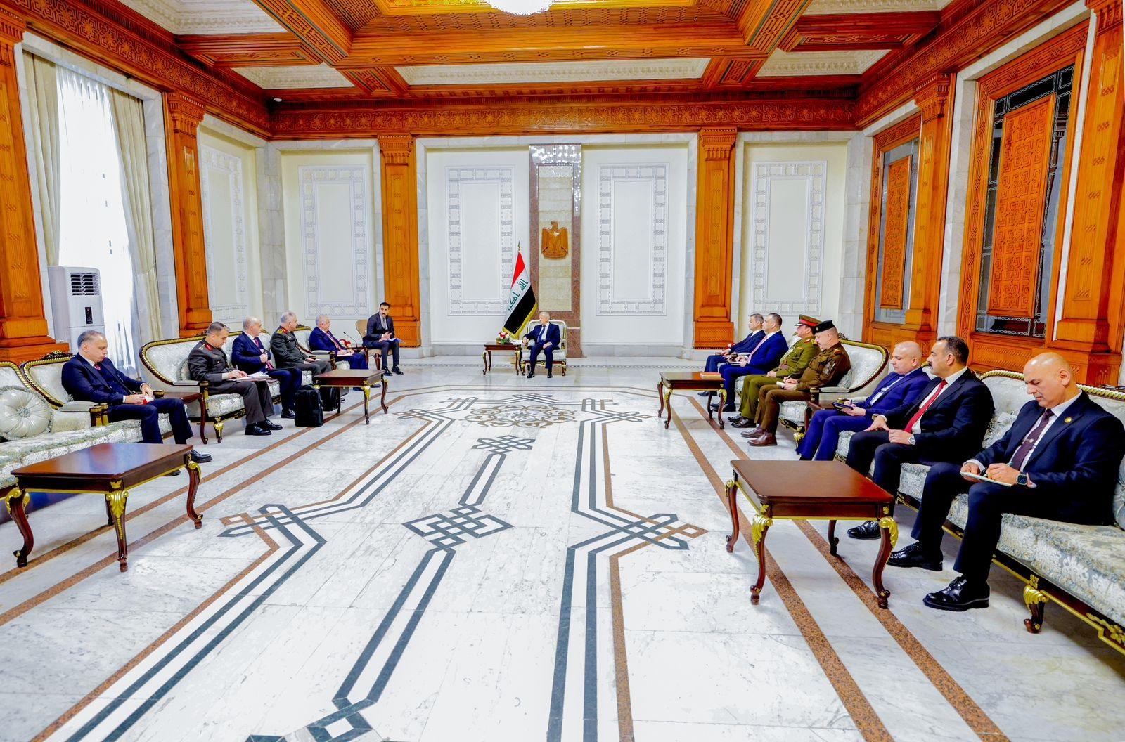 سەرۆککۆمار لە بەغداد لەگەڵ وەزیری بەرگری و سوپاسالاری تورکیا کۆبووەوە