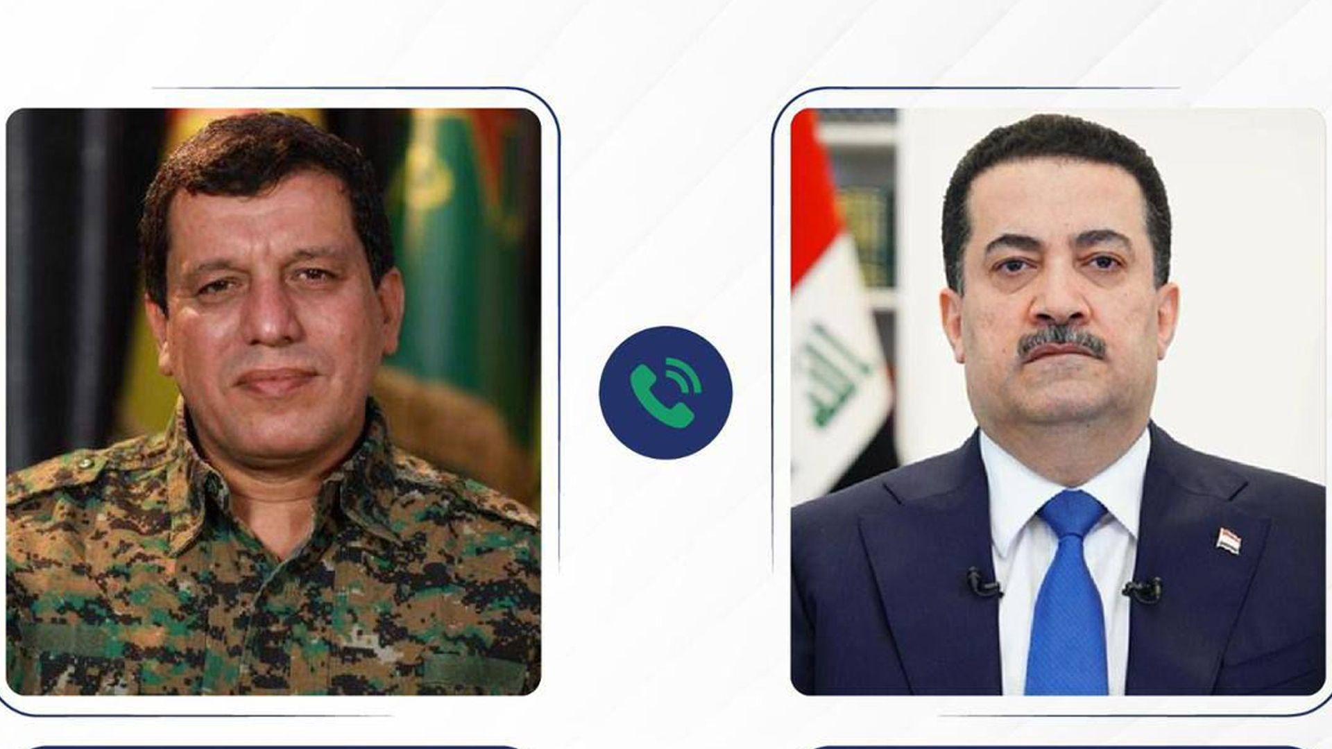 سودانی و مەزڵوم عەبدی پەیوەندییەکی تەلەفونیان ئەنجامدا