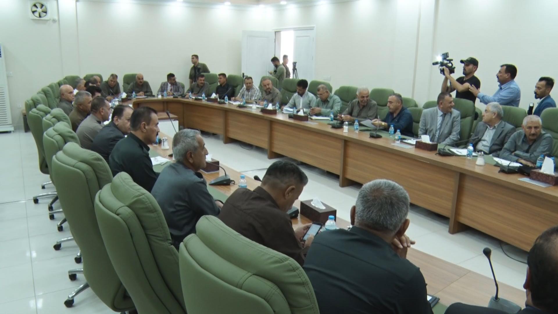 کارگێڕی مەکتەبی سیاسی یەکێتی لەگەڵ فەرماندە سەربازییەکانی پێشمەرگە لە سنوری کەرکوک کۆبۆوە