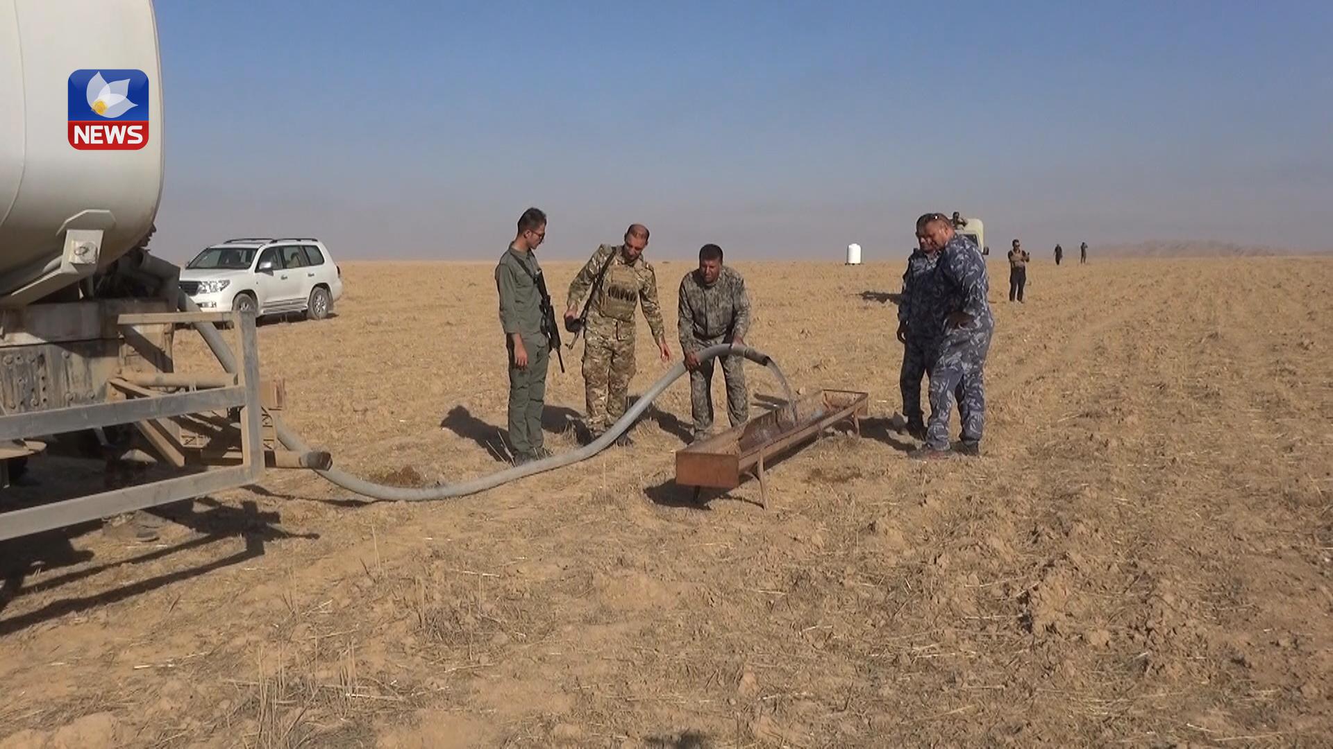 لە کفری ھەڵمەتێک بۆ گەیاندنی ئاو بە ئاژەڵ و پەلەوەری کێوی دەستیپێکردووە