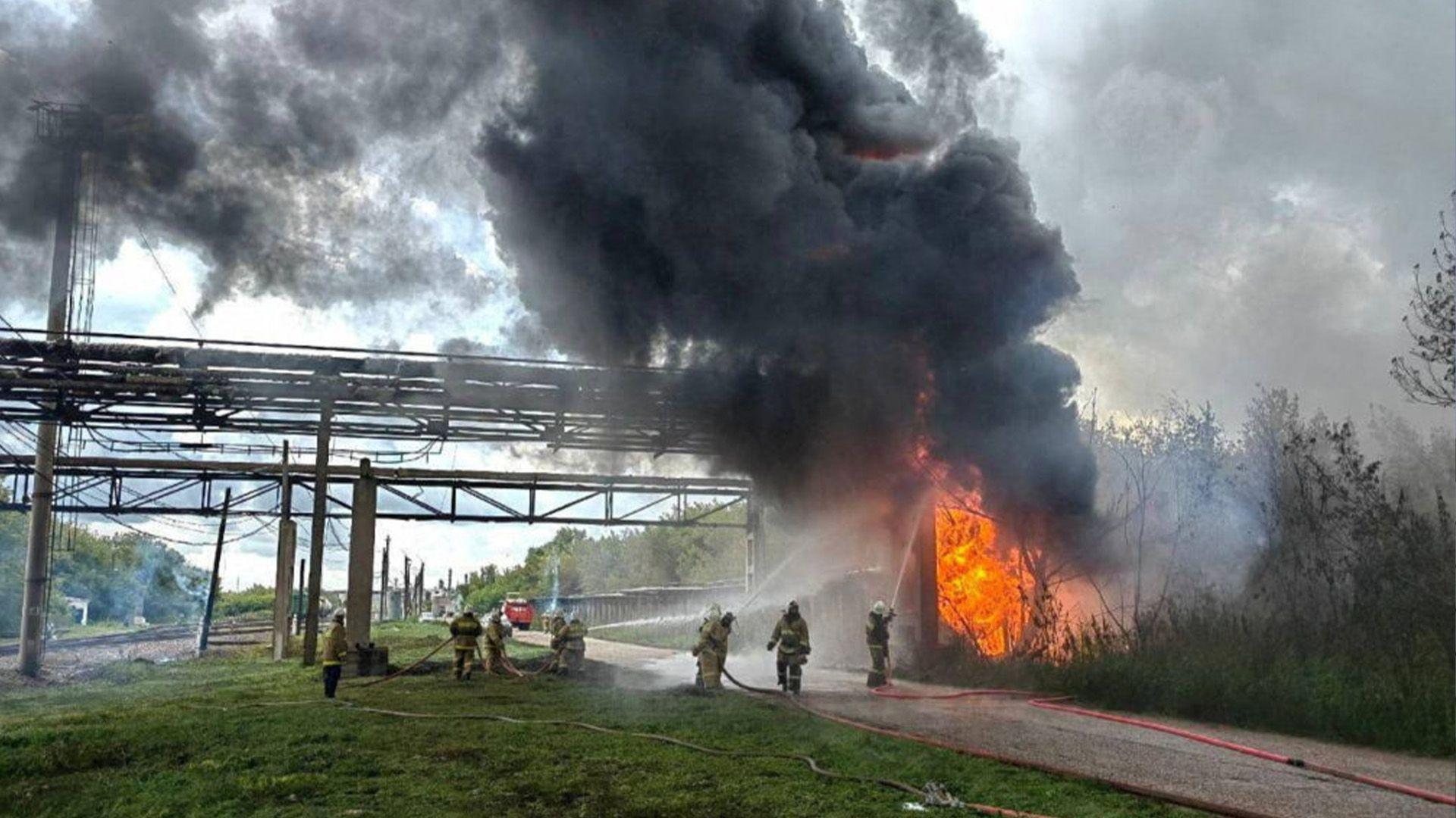 بەهۆی هێرشێکی ئۆکراینەوە بنکەیەکی ئەتۆمی روسیا ئاگریگرت