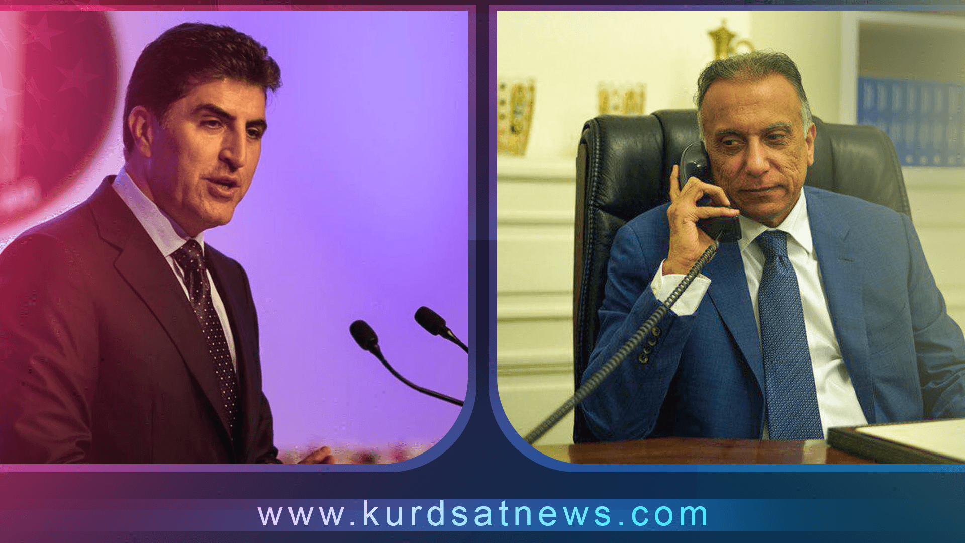 سەرۆکی ھەرێم و سەرۆک وەزیرانی عێراق پەیوەندییەکی تەلەفۆنییان کرد