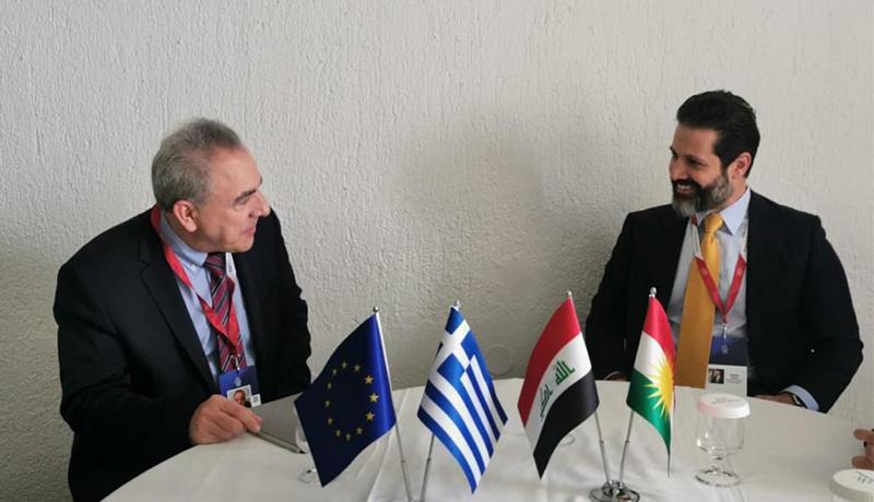 قوباد تاڵەبانی لەگەڵ راوێژکاری ئاسایشی نیشتمانی یۆنان کۆبووەوە