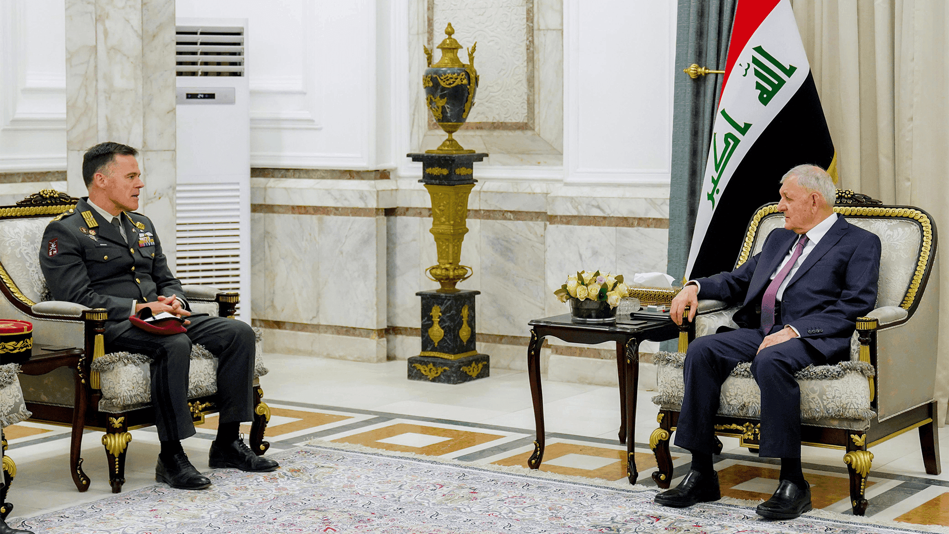 سەرۆک کۆمار پێشوازی لە فەرماندەی نوێی نێردەی ناتۆ لە عیراق دەکات