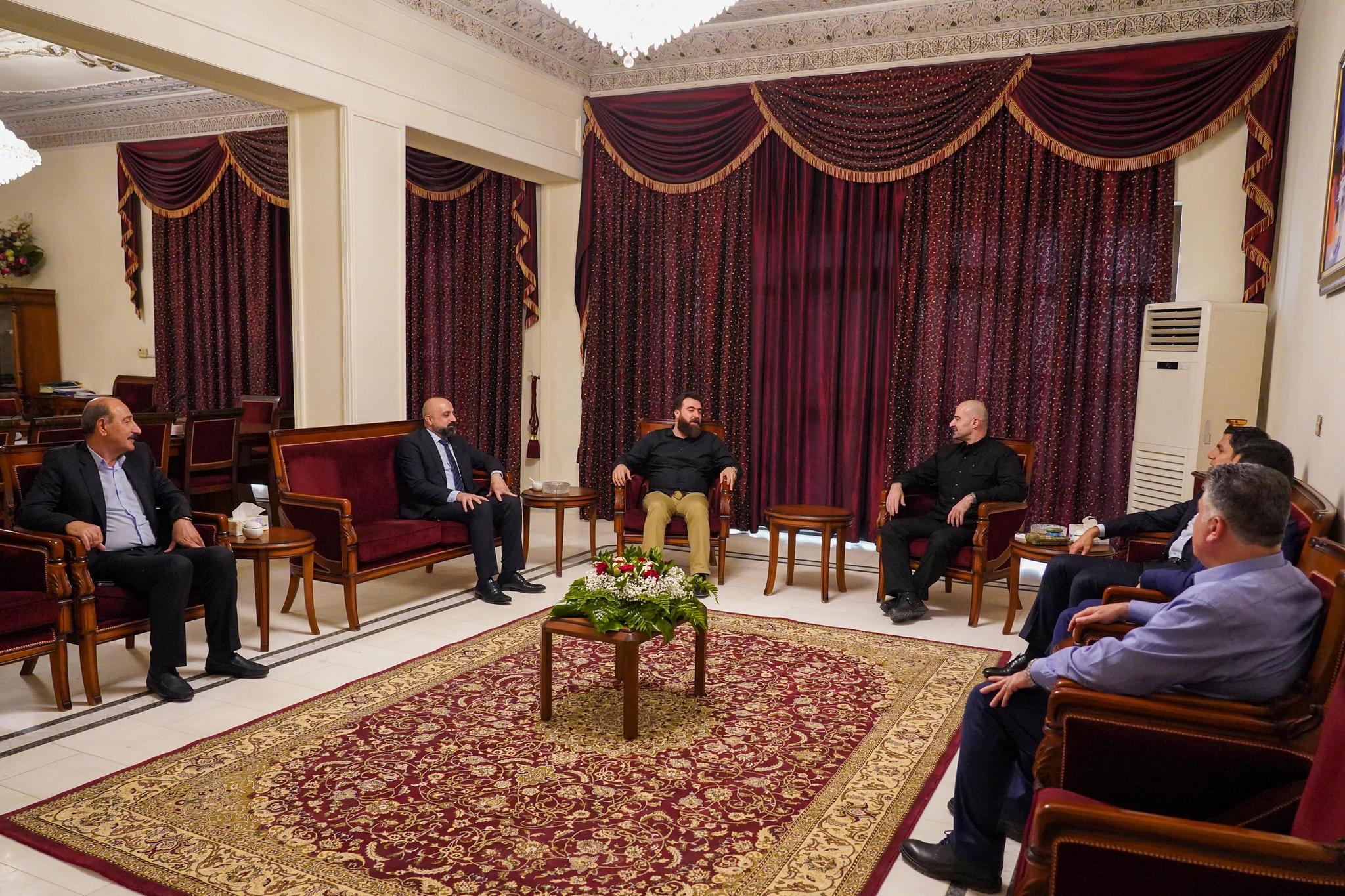 سەرۆکی یەکێتی نیشتیمانی کوردستان پێشوازی لە ئەمینداری گشتیی بزووتنەوەی بابلیون کرد