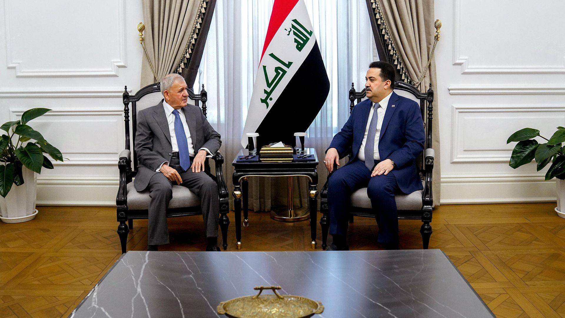 سەرۆک کۆمار و سەرۆک وەزیرانی عیراق کۆبوونەوە و پرسی موچەی موچەخۆرانی هەرێمیان تاوتوێ کرد