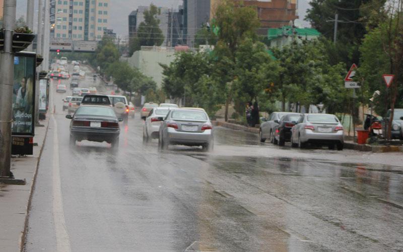 بارانبارینی بە خوڕ ناو شاری سلێمانی گرتەوە
