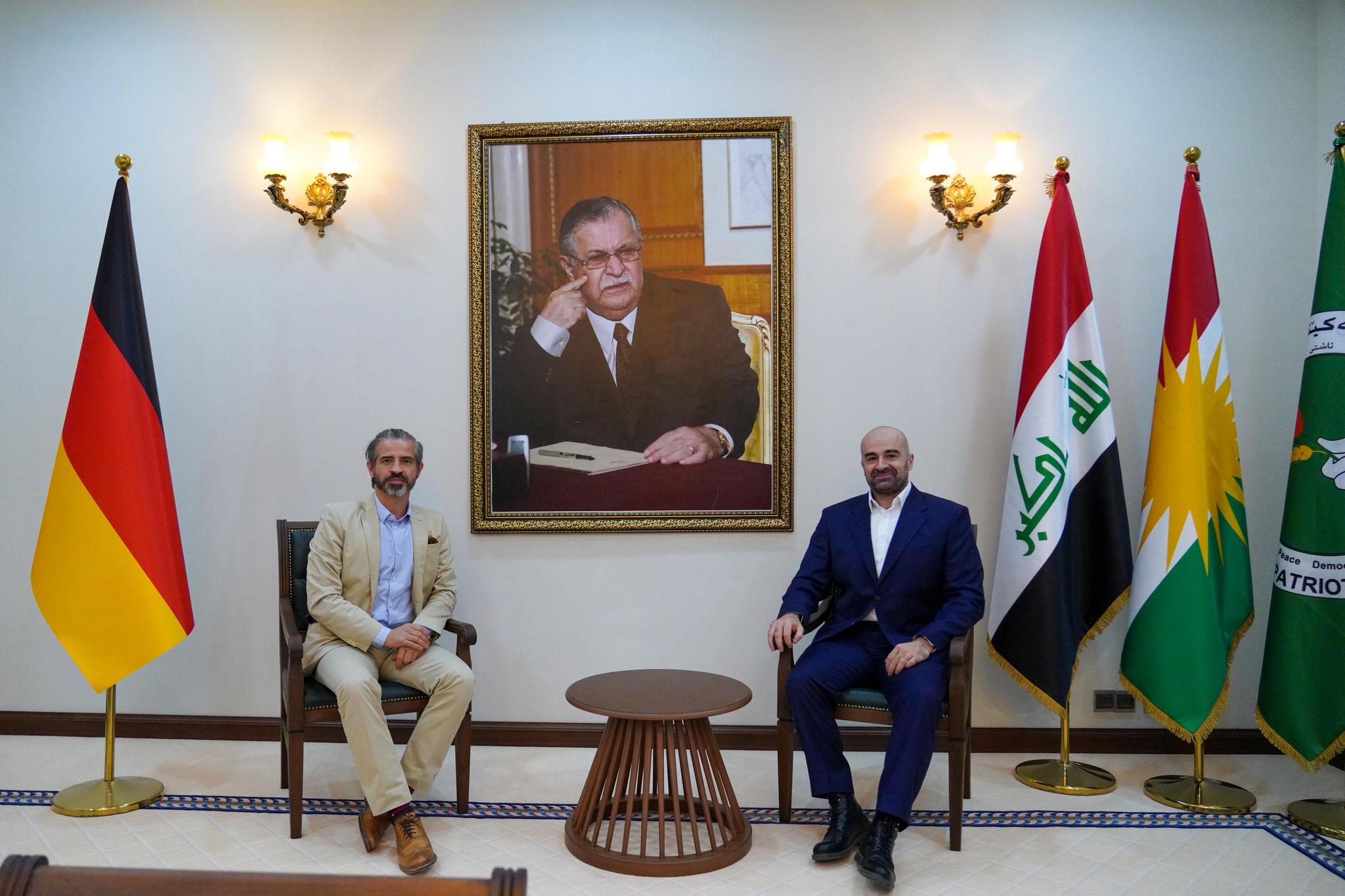German diplomats congratulate Bafel Jalal Talabani for his election as PUK president 