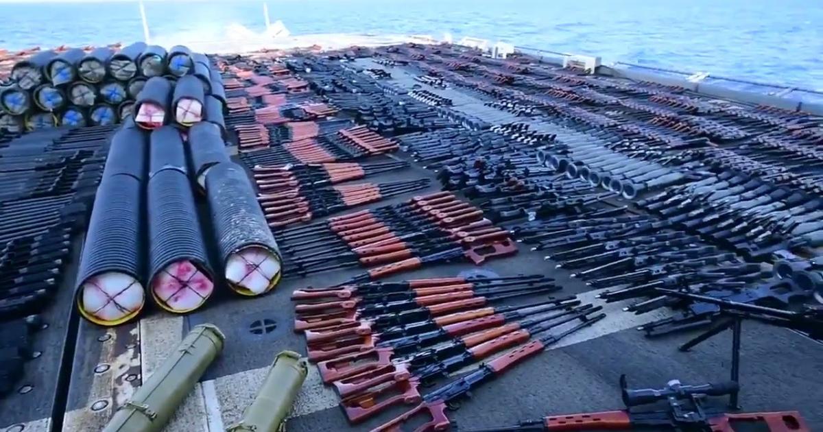 ئەمریکا دەست بەسەر دوو کاروانی چەکی ئێراندا دەگرێت