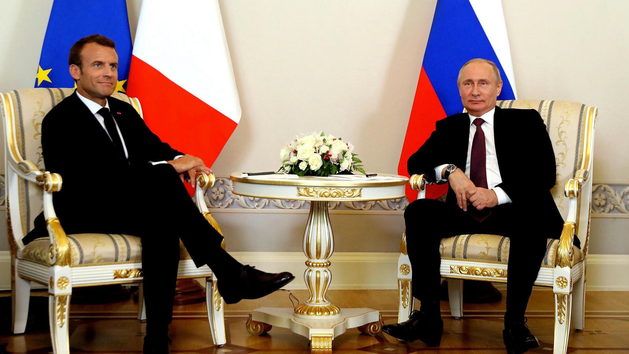 سەرۆکانی فەڕەنسا و ڕووسیا کۆنفرانسێکی ڕۆژنامەوانییان ئەنجامدا