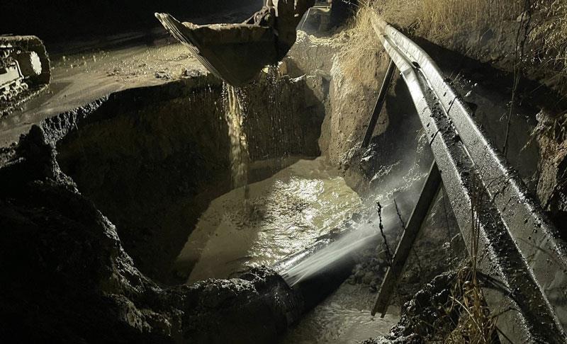  بۆری ھێڵی دووی ئاوی دوکان جارێکی دیکە شکایەوە