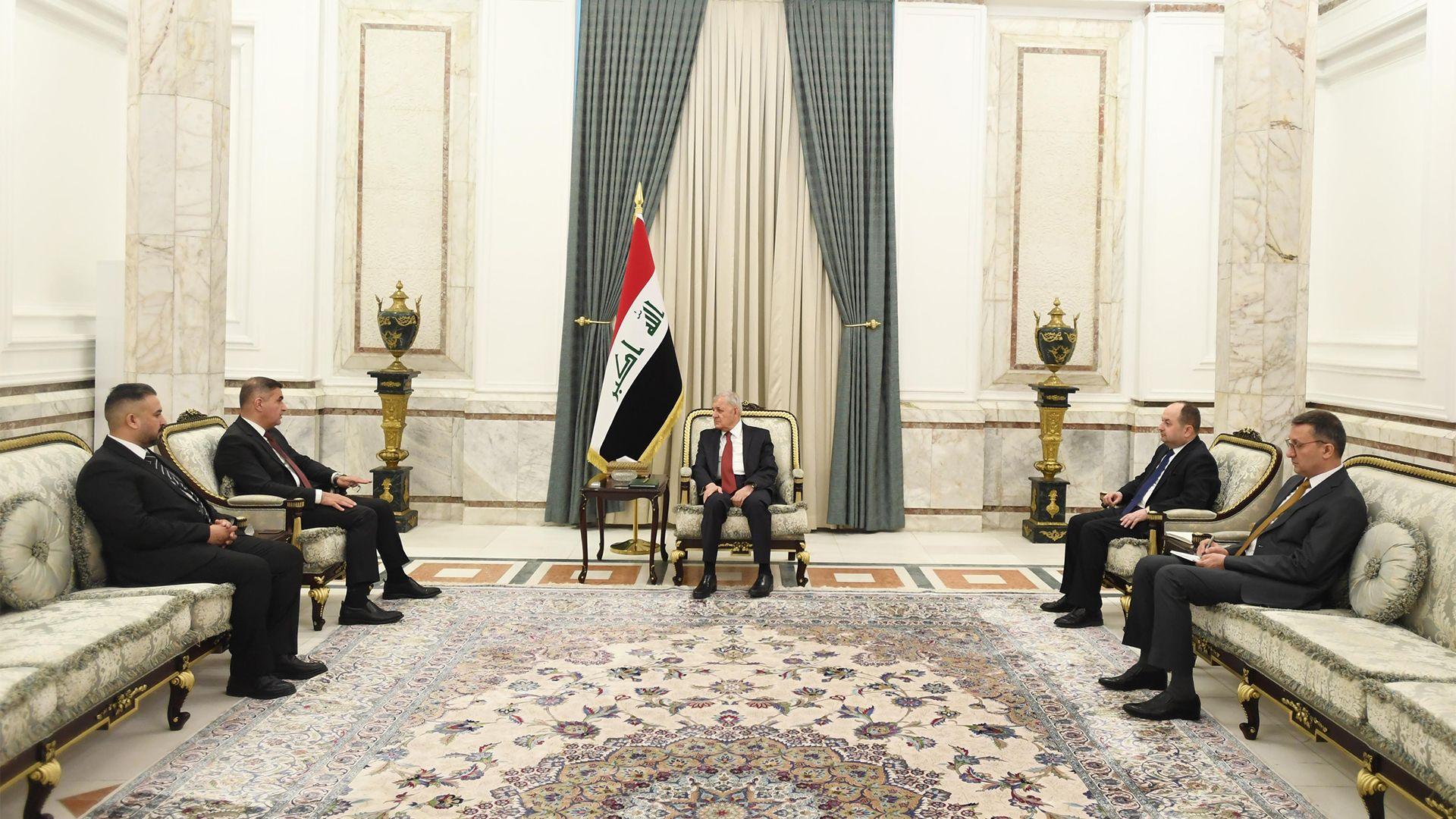 سەرۆک کۆمار پێشوازی لە سەرۆکی سەندیکای پزیشکانی عیراق دەکات