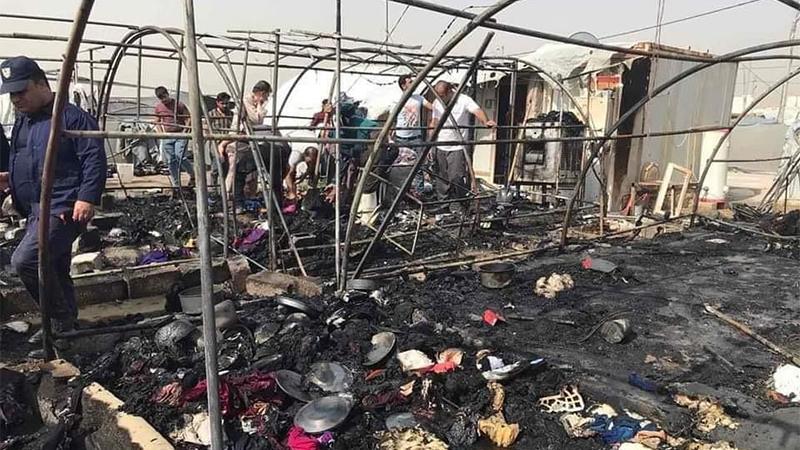 لە کەمپی بەردەڕەش ئاگر کەوتەوەو بەھۆیەوە منداڵێک گیانیلەدەستدا